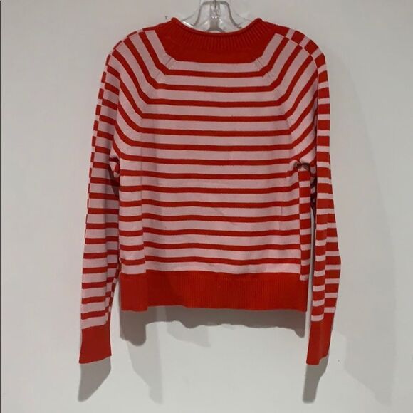 NEW Banana Republic Striped Shirt Red Sweater - Picture 2 of 3
